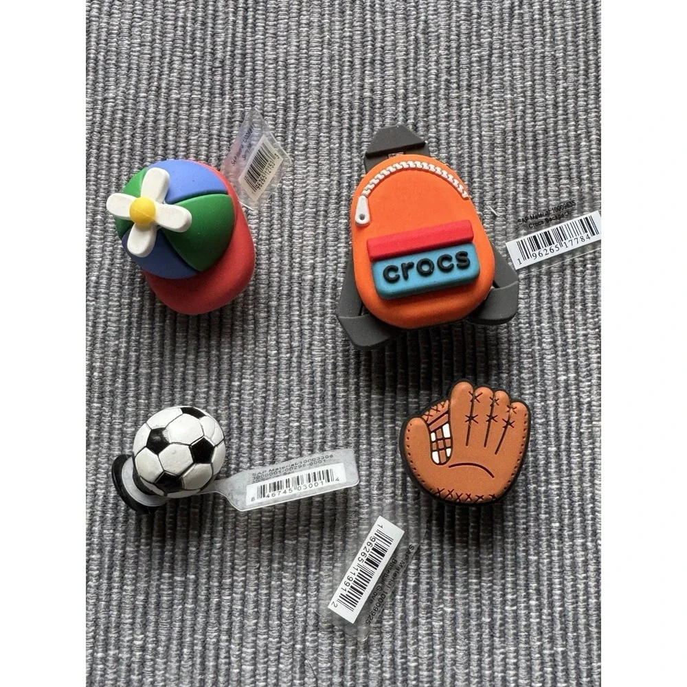 New Crocs Jibbitz Mixed Lot Shoe Charms Looney Tunes Sports Charlie Brown Unisex